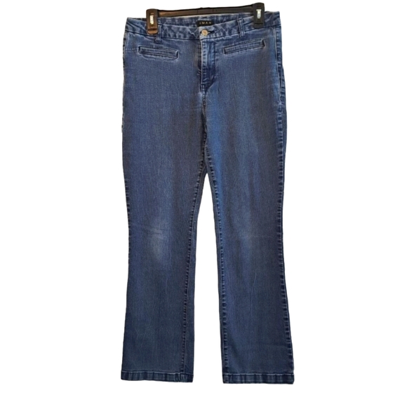 IMAN Jeans Stretchy Denim Dark Wash Size 12 - Picture 1 of 7